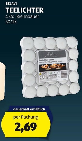 Hofer BELAVI TEELICHTER 50 Stk. Angebot