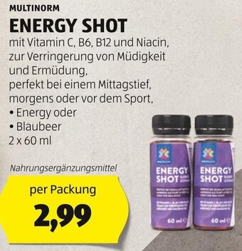 Hofer MULTINORM ENERGY SHOT Angebot