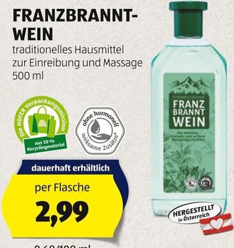 Hofer FRANZBRANNT- WEIN Angebot