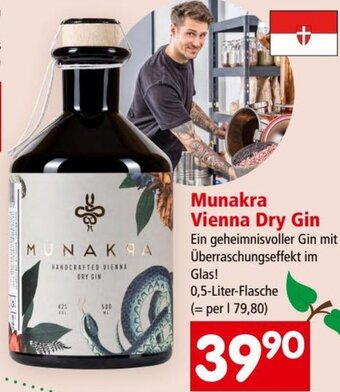 Interspar Munakra Vienna Dry Gin 0,5 Liter Angebot