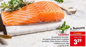 Interspar Lachsfilet per 100 g Angebot