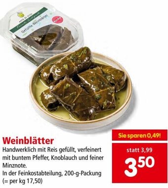 Interspar Weinblätter Angebot
