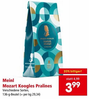Interspar Meinl Mozart Koogles Pralines 136 g Angebot