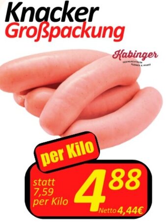 Wurstico Knacker Großpackung per Kilo Angebot