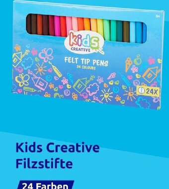 Action Kids Creative Filzstifte 24 Farben Angebot