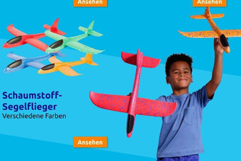Action Schaumstoff-Segelflieger Angebot
