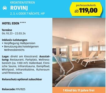 Hofer Reisen KROATIEN/ISTRIEN ROVINJ 2, 3, 4 ODER 7 NÄCHTE, HP Angebot