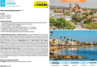 Hofer Reisen STERNFAHRT ZYPERN 8 TAGE/7 NÄCHTE, HP Angebot