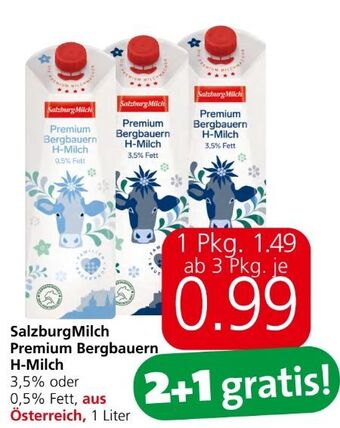 Spar Premium bergbauern h-milch Angebot