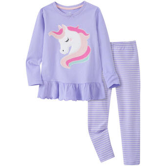 Ernsting's family Mädchen schlafanzug mit plüsch-applikation Angebot