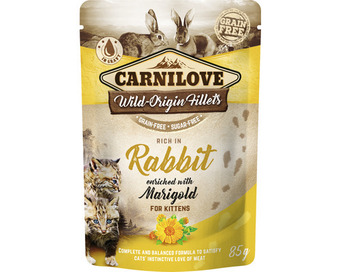 Hornbach Katzenfutter nass carnilove cat pouch rabbit 85g Angebot