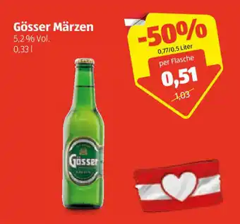 Hofer Gösser Märzen 0,33 Liter Angebot