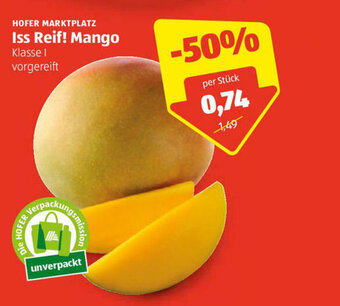Hofer Iss Reif! Mango Angebot