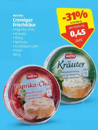 Hofer Cremiger Frischkäse 150g Angebot