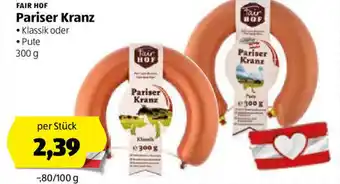 Hofer Pariser Kranz 300g Angebot