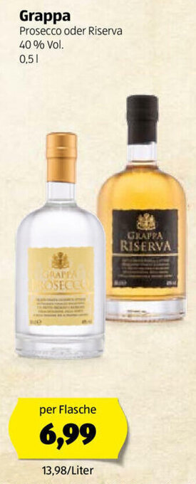 Hofer Grappa 0,5 L Angebot