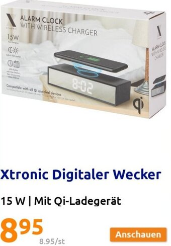 Action Xtronic Digitaler Wecker 15 W | Mit Qi-Ladegerät Angebot