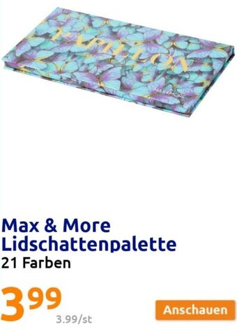 Action Max & More Lidschattenpalette 21 Farben Angebot
