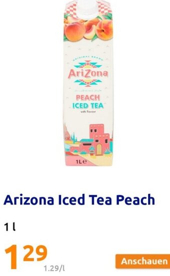 Action Arizona Iced Tea Peach 1L Angebot