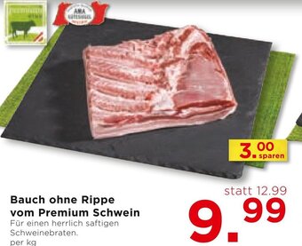 Unimarkt Bauch ohne Rippe vom Premium Schwein per kg Angebot