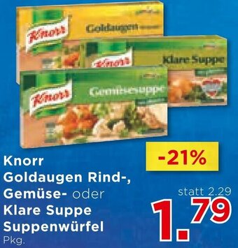 Unimarkt Knorr Goldaugen Rind-, Gemüse- oder Klare Suppe Suppenwürfel Angebot