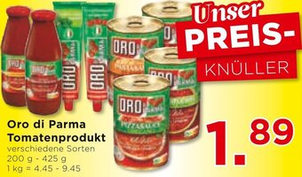 Unimarkt Oro di Parma Tomatenprodukt Angebot