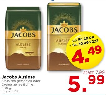Unimarkt Jacobs Auslese 500 g Angebot