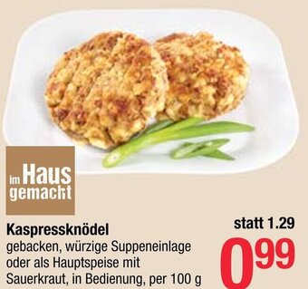 Maximarkt Kaspressknödel  per 100 g Angebot