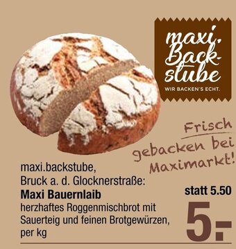 Maximarkt Maxi Bauernlaib per kg Angebot