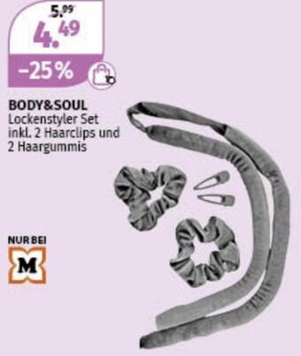 Müller BODY&SOUL Lockenstyler Set inkl.2 Haarclips und 2 Haargummis Angebot