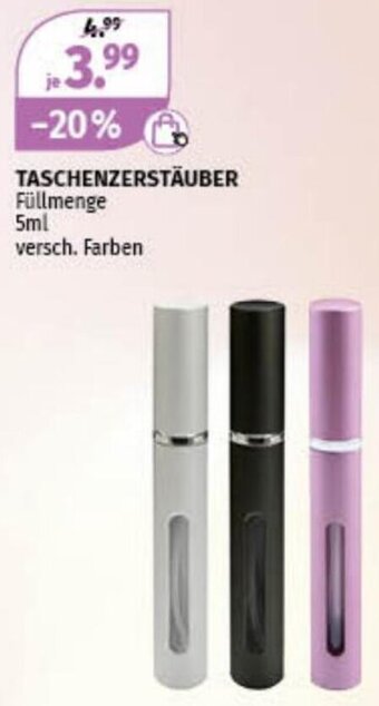 Müller TASCHENZERSTÄUBER Füllmenge 5ml versch. Farben Angebot