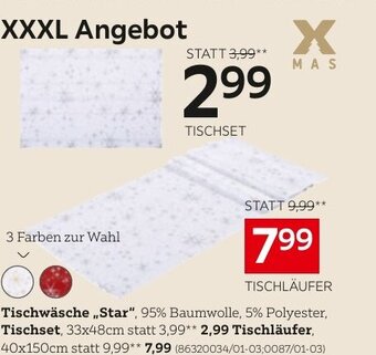 XXXLutz Tischwäsche ,,Star", Angebot