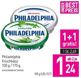 Sutterlüty Philadelphia Frischkäse 150 g / 175 g Angebot