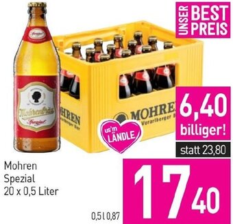 Sutterlüty Mohren Spezial 20 x 0,5 Liter Angebot