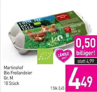 Sutterlüty Martinshof Bio Freilandeier Gr. M 10 Stück Angebot
