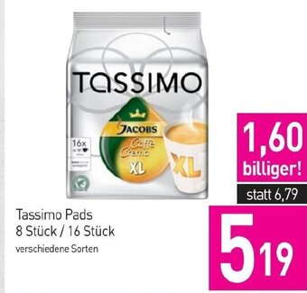 Sutterlüty Tassimo Pads 8 Stück/16 Stück Angebot