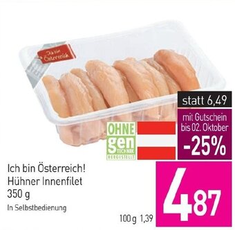 Sutterlüty Ich bin Österreich! Hühner Innenfilet 350 g Angebot