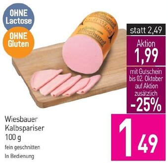 Sutterlüty Wiesbauer Kalbspariser 100 g Angebot
