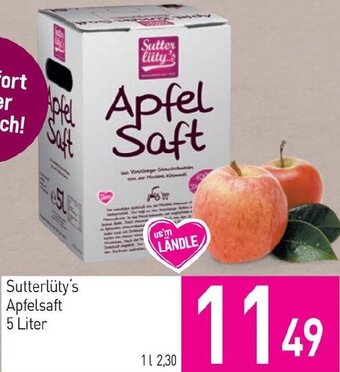 Sutterlüty Sutterlüty's Apfelsaft 5 Liter Angebot