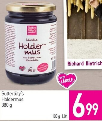 Sutterlüty Sutterlüty's Holdermus 380 g Angebot