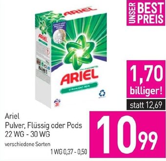 Sutterlüty Ariel Pulver, Flüssig oder Pods 22 WG-30 WG Angebot