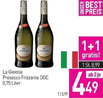 Sutterlüty La Gioiosa Prosecco Frizzante DOC 0,75 Liter Angebot