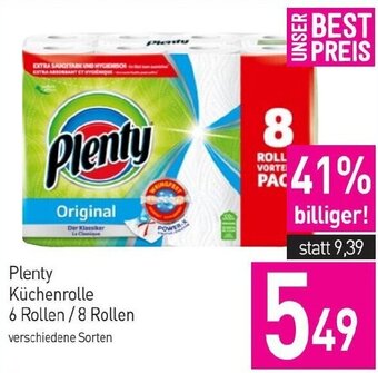 Sutterlüty Plenty Küchenrolle 6 Rollen/8 Rollen Angebot