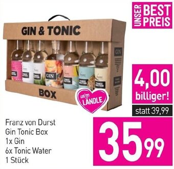 Sutterlüty Franz von Durst Gin Tonic Box 1x Gin 6x Tonic Water 1 Stück Angebot