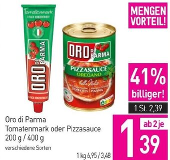Sutterlüty Oro di Parma Tomatenmark oder Pizzasauce 200 g / 400 g Angebot