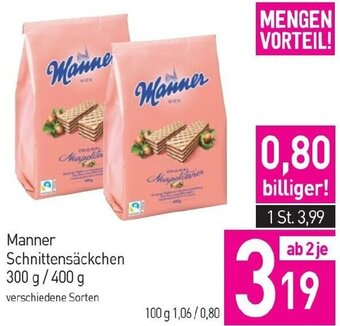 Sutterlüty Manner Schnittensäckchen 300 g/400 g Angebot