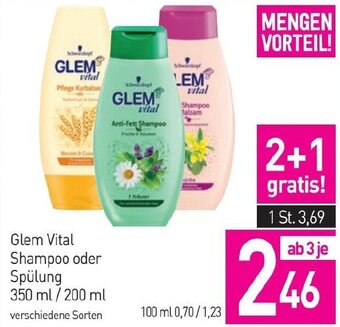 Sutterlüty Glem Vital Shampoo oder Spülung 350 ml/ 200 ml Angebot