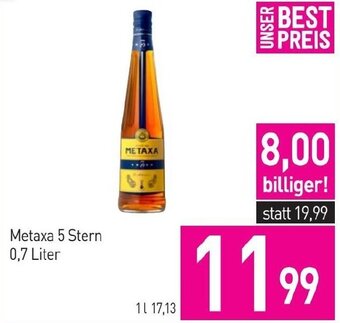 Sutterlüty Metaxa 5 Stern 0,7 Liter Angebot