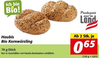 Nah&Frisch Haubis Bio Kornwürzling 78 g-Stück Angebot