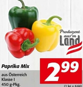 Nah&Frisch Paprika Mix aus Österreich Klasse I 450 g-Pkg. Angebot